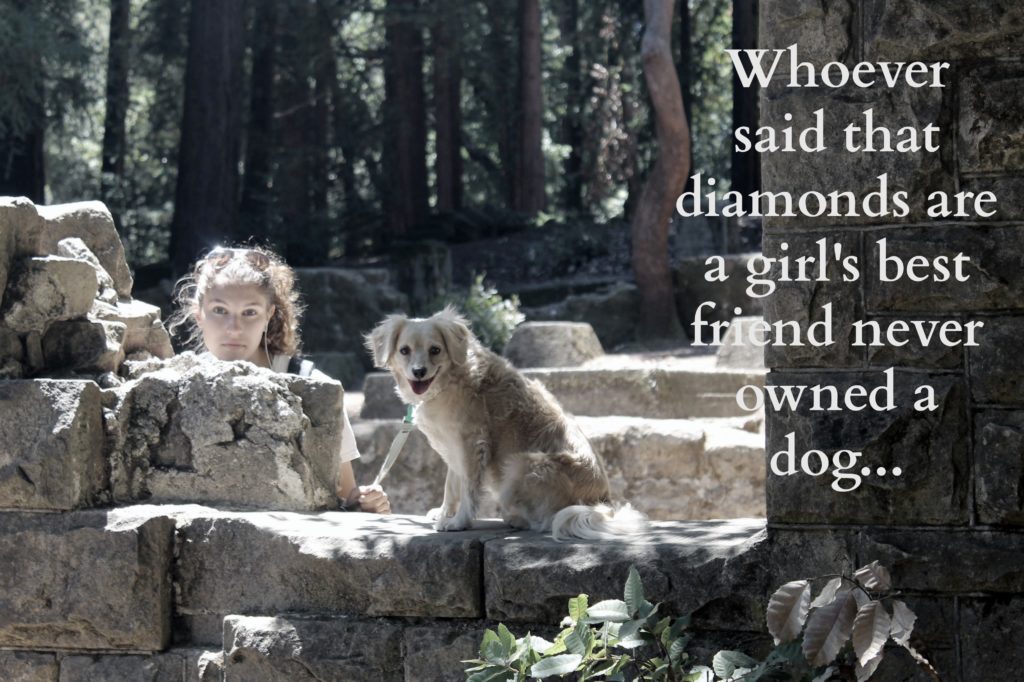 girl and her dog