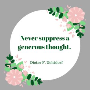 Generous Thoughts