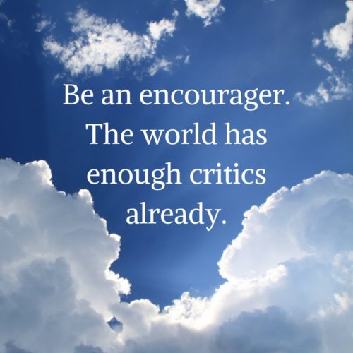 be an encourager