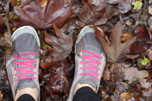 muddy shoes