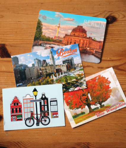 various postcards