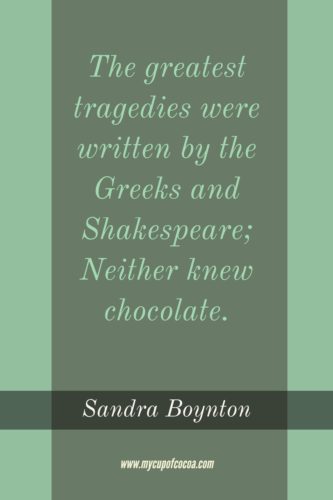 shakespeare and chocolate