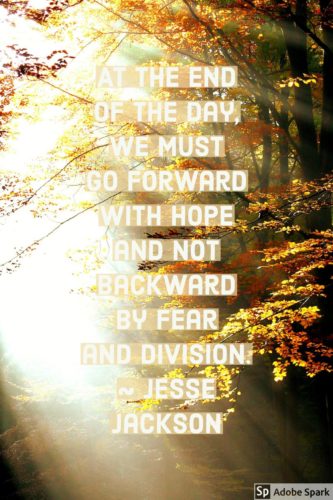 forward with hope