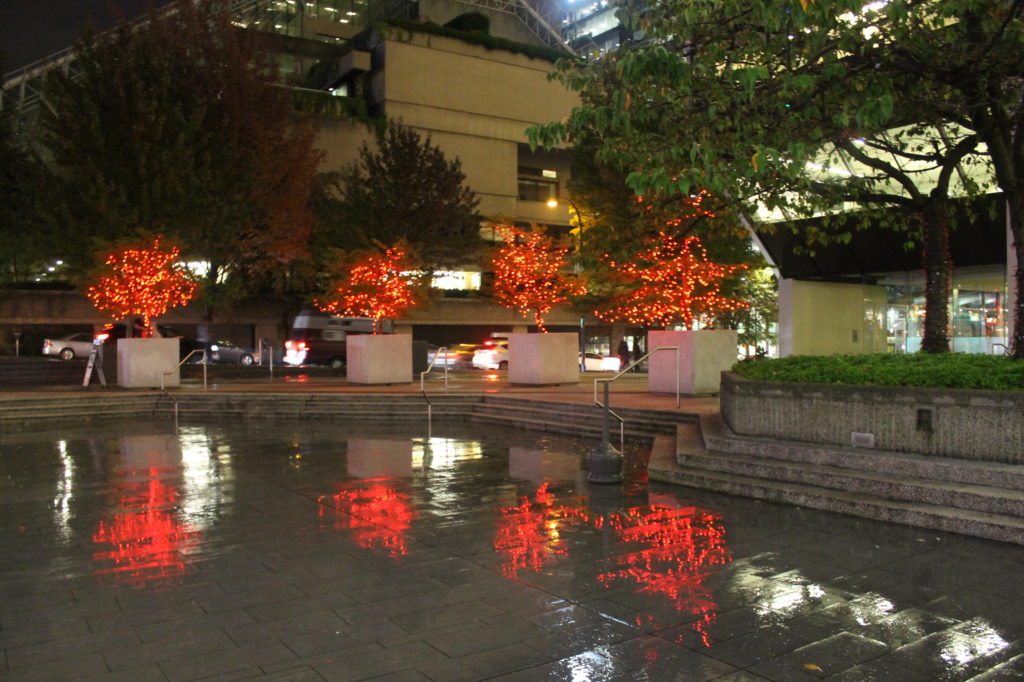 Vancouver rain shot