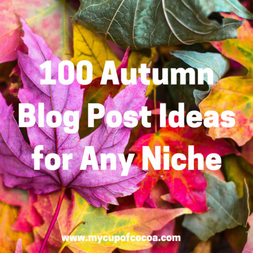 autumn blog posts